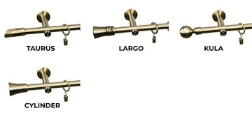 СОВРЕМЕННЫЙ ОДИНАРНЫЙ КАРДИН 16 мм 100 см УЗОРЫ