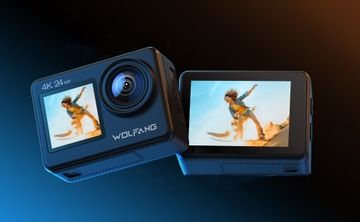 WOLFANG GA200 4K 24MP WIFI СПОРТИВНАЯ КАМЕРА 40M ВОДОНЕПРОНИЦАЕМАЯ с аксессуарами