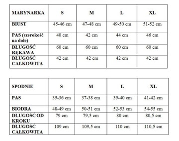 GARNITUR DAMSKI KRÓTKA MARYNARKA SPODNIE GRANAT M