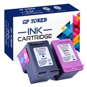 2x Tusze do HP 304XL DeskJet 2620 2630 2632 2633 Envy 5020 5030 5032 5055