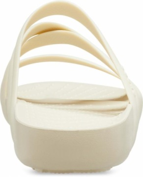 Crocs Splash Strappy Flip Flops 37.5 w7 Bone