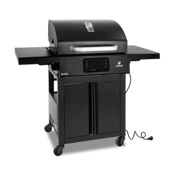 OGRODOWY GRILL ELEKTRYCZNY LANDMANN E-GRILL 3.2kW CZARNY ŻELIWNY RUSZT %
