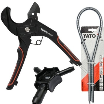 YATO ZESTAW DO RUR PEX NOŻYCE 36mm + SPRĘŻYNA DO GIĘCIA RUR + KALIBRATOR