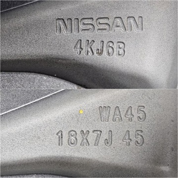 4× DISK HLINÍK NISSAN OE NAVARA IV NP300 D40 PATHFINDER III 7.0" X 18" 6X114.3 ET 45
