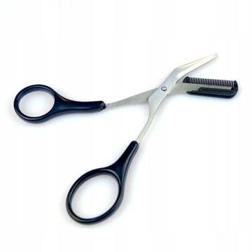 РЕГУЛИРУЕМЫЕ НОЖНИЦЫ ДЛЯ УКЛАДКИ БРОВЕЙ С ГРЕБЕНЬЮ