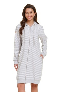 Doctor Nap szlafrok damski 5246 suwak paski r.[S]