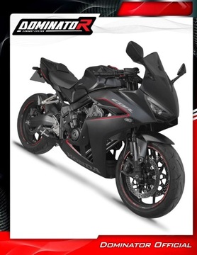 CBR 650 R / E-Clutch 2024-2025 Полная система Глушитель выпускного коллектора GP ЧЕРНЫЙ