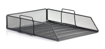 Письменный стол Essential - элегантный металлический ящик, черная сетка