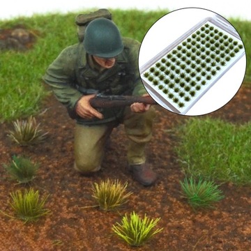 -Миниатюрный кластер травы DIY Миниатюрный светло-зеленый