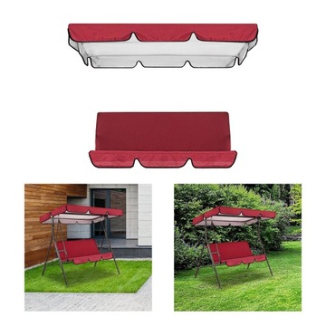 Комплект чехлов для 3-местных качелей, красный