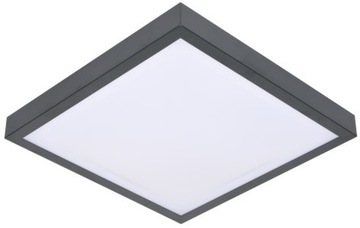 Lampa SUFITOWA Plafon 24W LED Antracyt KWADRAT