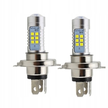 LED H4 ŻARÓWKI HB2 ŻARÓWKA LAMPA HOMOLOGACJA 2SZT