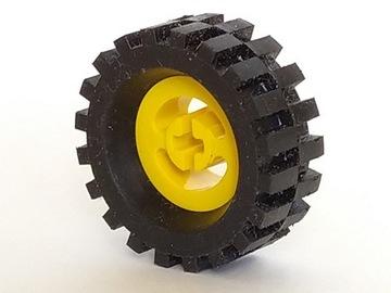 Lego 3482c02 koło z oponą 2346 żółty