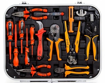Чемодан электрика 108 шт NEO Tools 01-310.