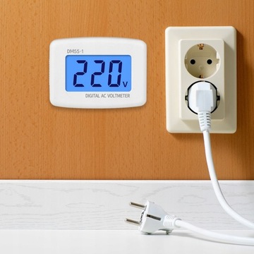 Plug DM55-1 80-300 В переменного тока ЖК-цифровой вольтметр