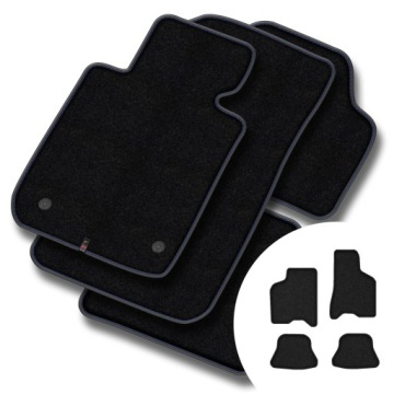 Prémiové velurové koberce pro Volkswagen Lupo 1998-2005, kulaté stopky