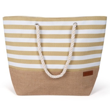 TORBA PLAŻOWA HEYO MIEJSKA SHOPPER NA PLAŻĘ PIKNIK ZAPINANA DUŻA