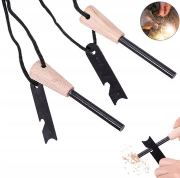 Военный многофункциональный инструмент для выживания Magnesium Firestarter, 2 шт.