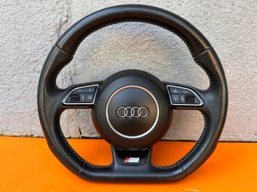 AUDI A3 8V KIEROWNICA SKÓRA S LINE ORYGINAŁ Z PODUSZKĄ