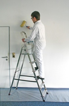 7-ступенчатая алюминиевая бытовая лестница Krause Corda