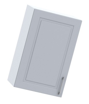 WISZĄCA SZAFKA DO KUCHNI Z PÓŁKAMI 45 CM SZARY MAT