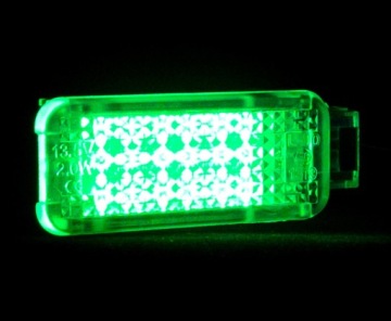 СВЕТОДИОДНЫЙ ДВЕРНОЙ ФОНАРЬ AUDI A3 A4 A5 A6 ЗЕЛЕНЫЙ