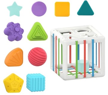 ГИБКИЙ СОРТЕР SENSORY CUBE КВАДРАТНЫЙ ЛАСТИК