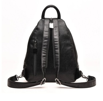 PLECAK DAMSKI PLECACZEK MIEJSKI DO SZKOŁY PRACY EKO SKÓRA VINTAGE TORBA 2W1