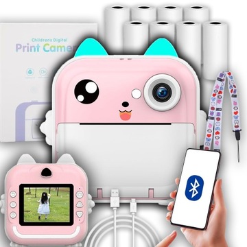 DRUKUŚ 2.0 MINI DRUKARKA TERMICZNA APARAT NATYCHMIASTOWY 8 ROLEK