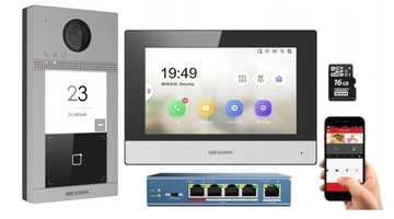 HIKVISION WIFI ВИДЕОДОМОН IP КОМПЛЕКТ Приложение + карты