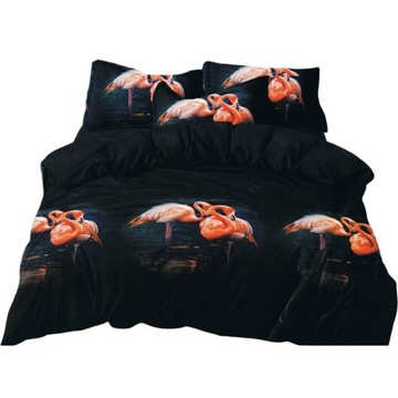 KOMPLET POŚCIEL 3D BAWEŁNA 160x200 + PRZEŚCIERADŁO