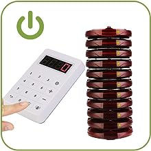Система вызова клиентов Retekess TD158 на 10 пейджеров для ресторана-бара