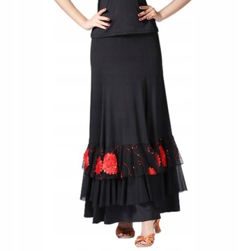 Flamenco Ballroom Waltz Dance Spódnica