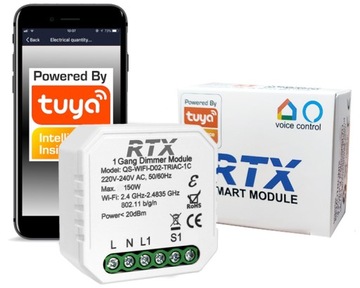 RTX Moduł Ściemniacz Regulator Światła TUYA WiFi DOPUSZKOWY