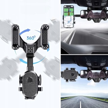 АВТОМОБИЛЬНЫЙ ДЕРЖАТЕЛЬ ТЕЛЕФОНА НА ЗЕРКАЛО ЗАДНЕГО ОБЗОРА