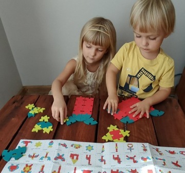 MONTESSORI WOOD BLOCK PUDDING SET MONTESSORI Мозаика, старая как время