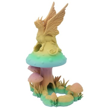 Дракон на поганке - башня из кубиков - FatesEnd Fey Dragon Dice Tower Pastel