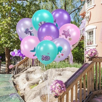 Игра с шариками из латекса сирены для детей и детей, конфетти из гелия