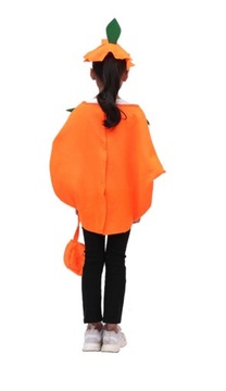 НАряд ТЫКВЫ ПЛАТЬЕ НА ХЭЛЛОУИН КОСТЮМ ТЫКВЫ + КОРЗИНА 3 шт.