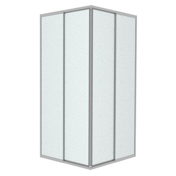 kabina prysznicowa kwadratowa 90x90chrom PLEKSA