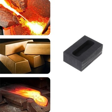 3pcs Graphite Ingot Mold Non stick Smelting Tool