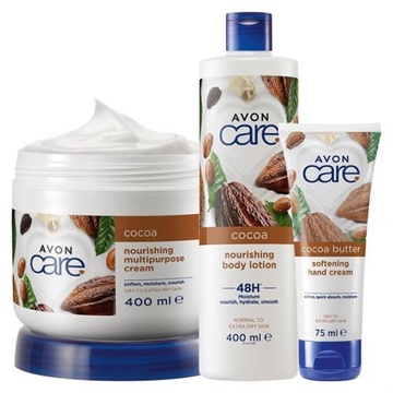 Zestaw Kosmetyków 3w1 Do Ciała AVON Care Odżywienie z Masłem Kakaowym Kakao