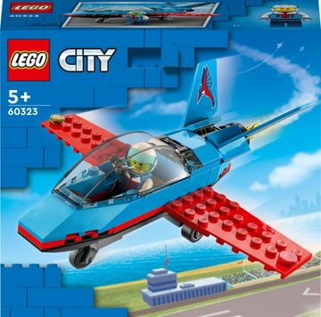 ZABAWKA KLOCKI LEGO CITY SAMOLOT KASKADERSKI DLA 5 LATKA+