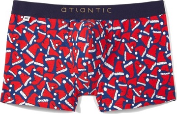 SZORTY ATLANTIC MĘSKIE MH1052 BOKSERKI GRANAT XXL