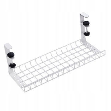 Under Desk Cable Management No Drill Wire White