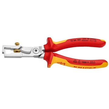 Щипцы для снятия изоляции Кабельные кусачки VDE 1 кВ KNIPEX 13 66 180