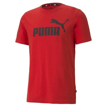 T-SHIRT MĘSKI PUMA BAWEŁNIANY KOSZULKA SPORTOWA CZERWONY r. XXL