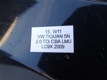 NÁRAZNÍK PŘEDNÍ LC9X VW TIGUAN I 5N 07-11R PDC