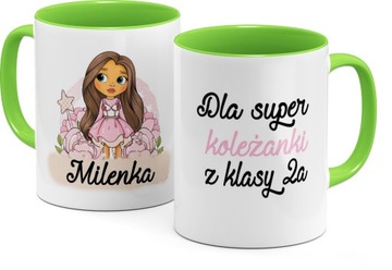 Kubek z imieniem dla dziewczynki uczennicy