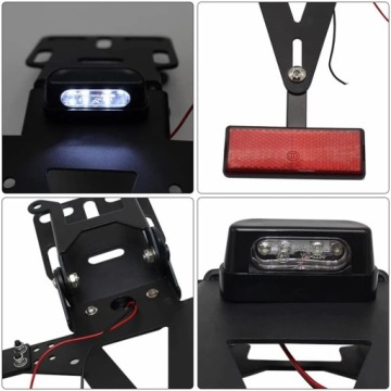 КРЕПЛЕНИЕ ДЛЯ ПОДСВЕТКИ НОМЕРНОГО ЗНАКА МОТОЦИКЛА ЧЕРНОЕ